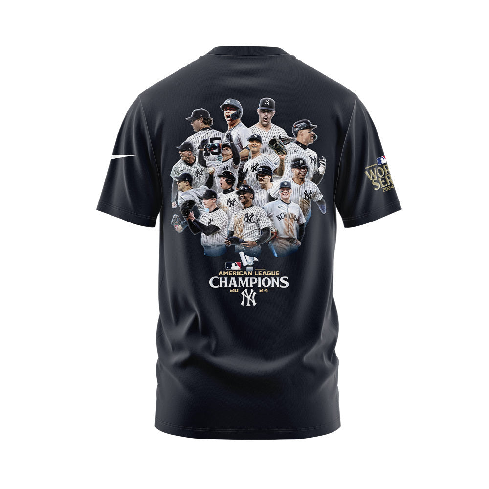 Limited Edition New York Yankees ’47 Navy 2024 World Series T-shirt Set - High-End NY Yankees Shirt For Fan - Unique Christmas Gift Idea