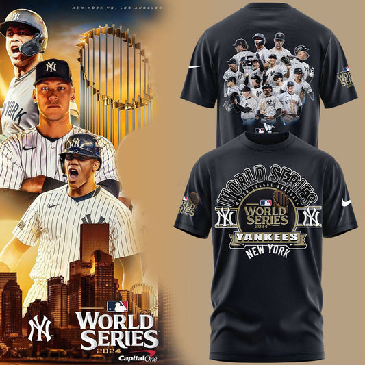 Limited Edition New York Yankees ’47 Navy 2024 World Series T-shirt Set - High-End NY Yankees Shirt For Fan - Unique Christmas Gift Idea