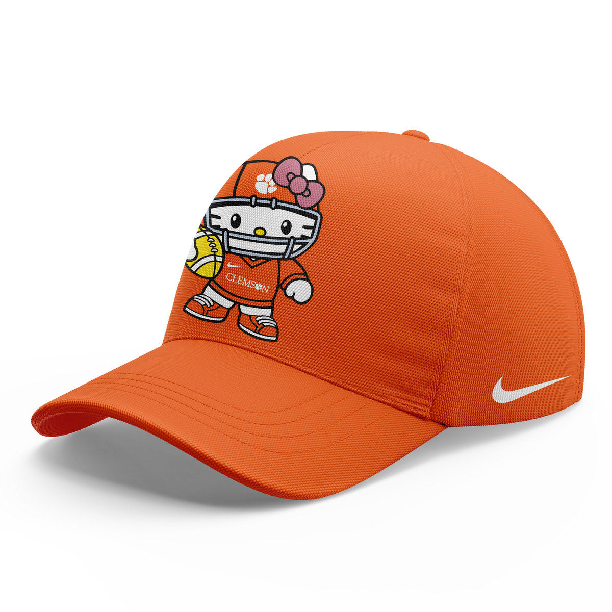 Premium Clemson Tigers Gear - Limited Edition Clemson x Hello Kitty T-shirt+Pants+Cap Set 2024 - Unique Gift For Clemson Tigers Fan