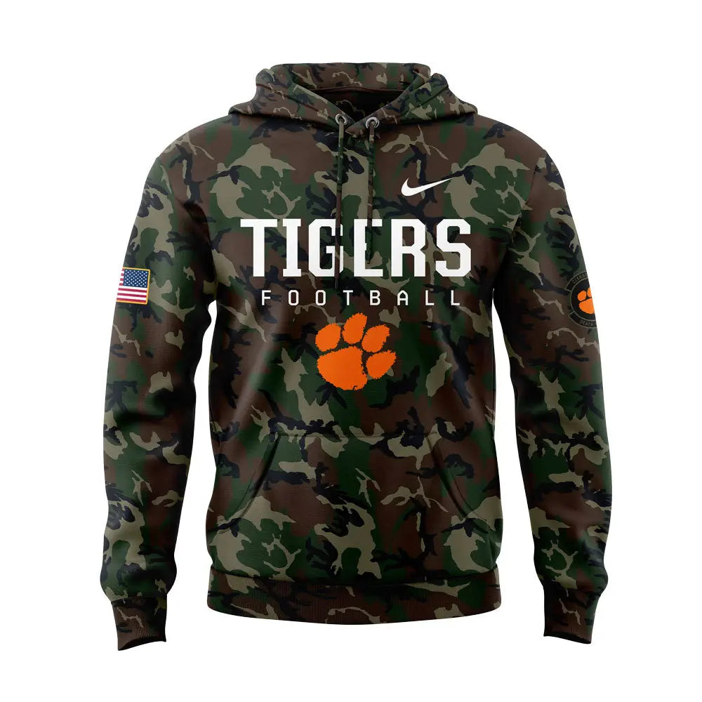 Premium Clemson Tigers Gear - Clemson Football Coach ''Dabo Swinney'' Camo Hoodie Set - Unique Gift For Clemson Tigers Fan