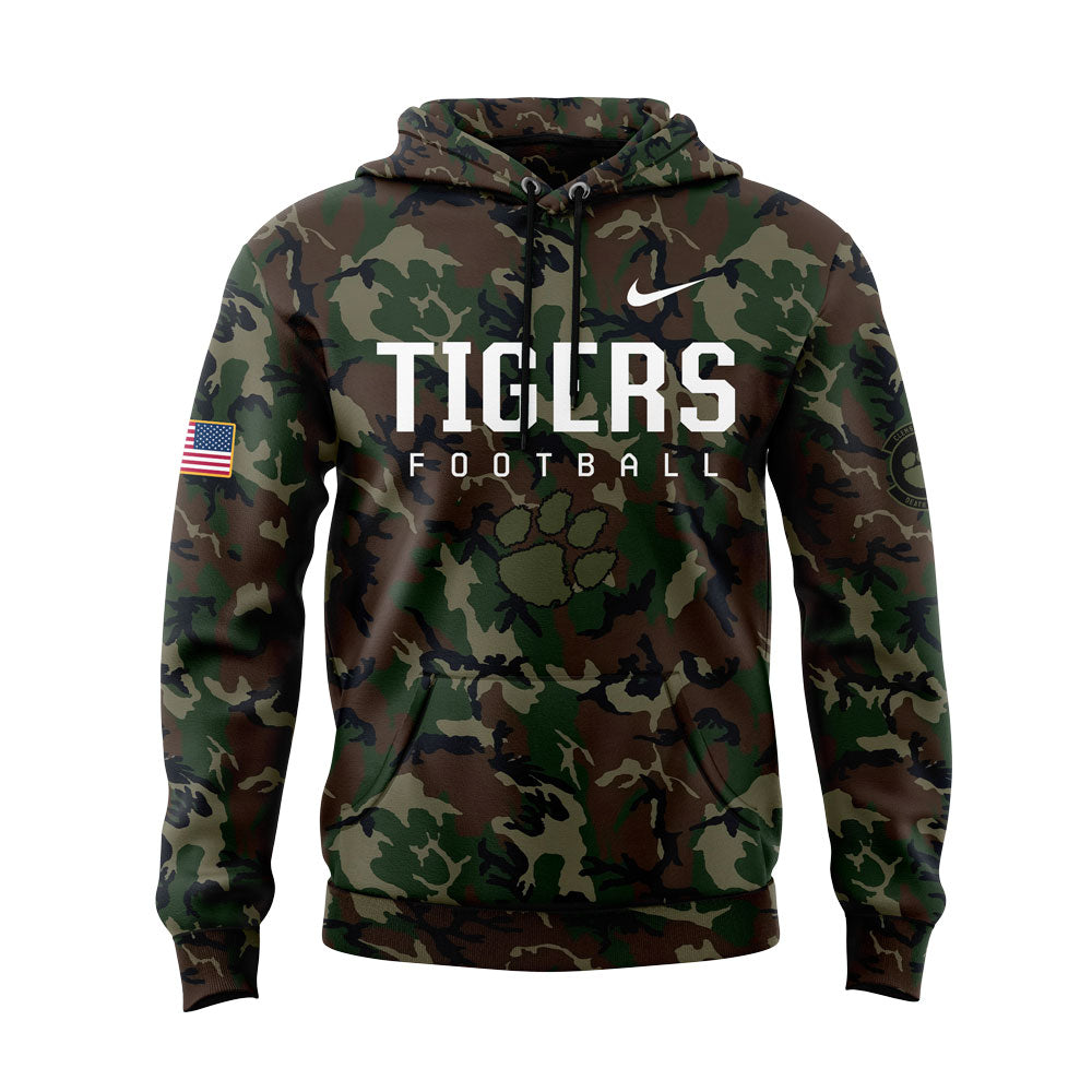 Premium Clemson Tigers Gear - Clemson Football Coach ''Dabo Swinney'' Camo V1 Hoodie Set - Unique Gift For Clemson Tigers Fan