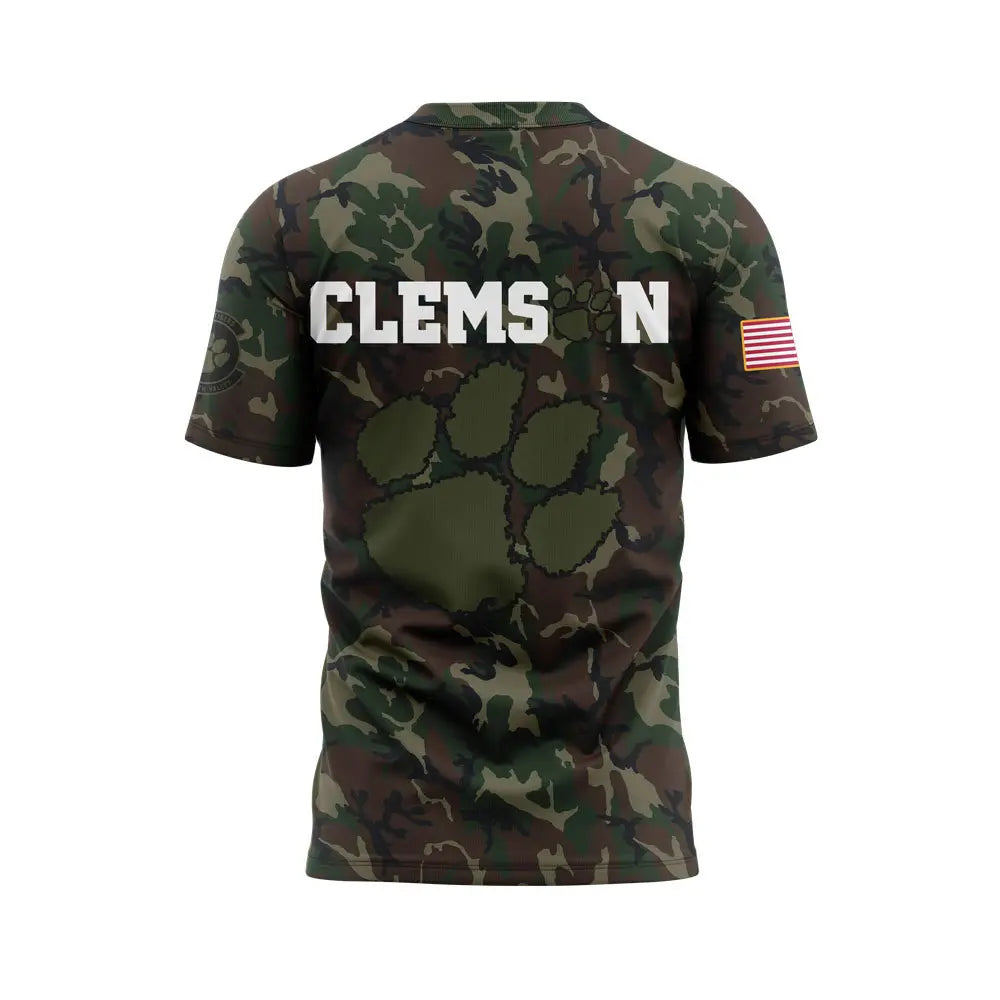 Premium Clemson Tigers Gear - Clemson Football Coach ''Dabo Swinney'' Camo T-shirt Set - Unique Gift For Clemson Tigers Fan