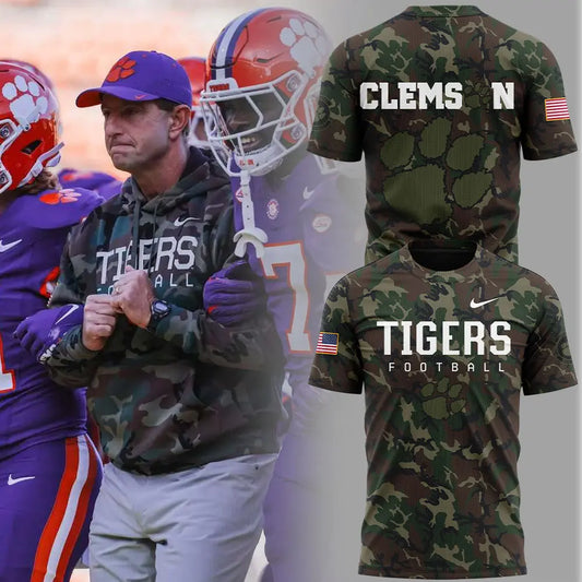 . Clemson Football Coach Nike ''Dabo Swinney'' Camo Tshirt Set+NT25112401ID10DS11