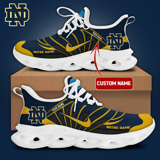 Premium Notre Dame Football Merch - Notre Dame 2025 Running Shoes Limited Edition - Be Bold, Be Gold: Notre Dame Fan Wear!