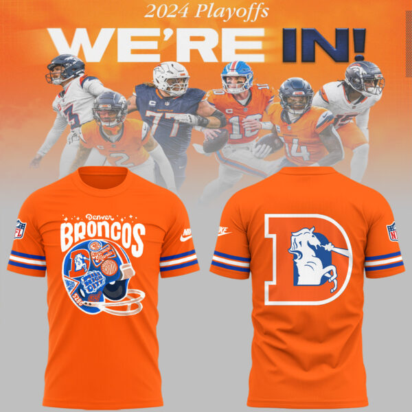 Denver Broncos 2025 Limited Throwback to 77′ T-Shirt All Orange