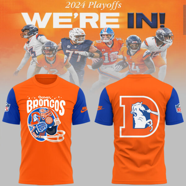 Denver Broncos 2025 Limited Throwback to 77′ T-Shirt Blue Orange