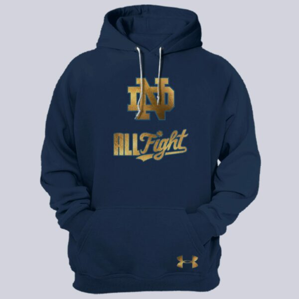 Premium Notre Dame Football Merch - Limited Edition Notre Dame Navy/Gold Hoodie - Be Bold, Be Gold: Notre Dame Fan Wear!