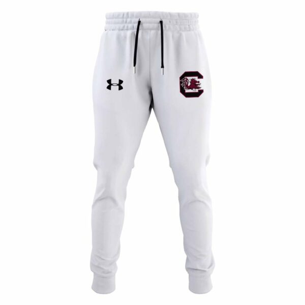 Premium South Carolina Gamecocks Gear - South Carolina Gamecocks 2025 All-White Edition Pullover Hoodie