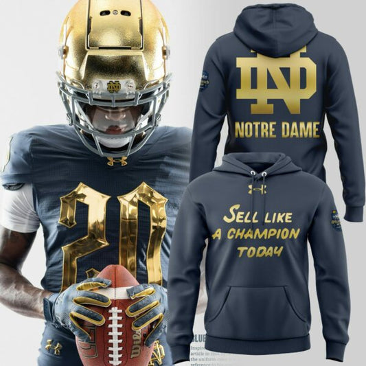 Premium Notre Dame Football Merch - Limited Edition Notre Dame Shamrock Series 2025 Hoodie - Sell Like A Champion Today - Be Bold, Be Gold: Notre Dame Fan Wear!