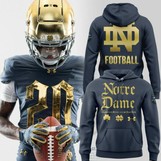 Premium Notre Dame Football Merch - Limited Edition Notre Dame Shamrock Series 2025 Hoodie - Be Bold, Be Gold: Notre Dame Fan Wear!