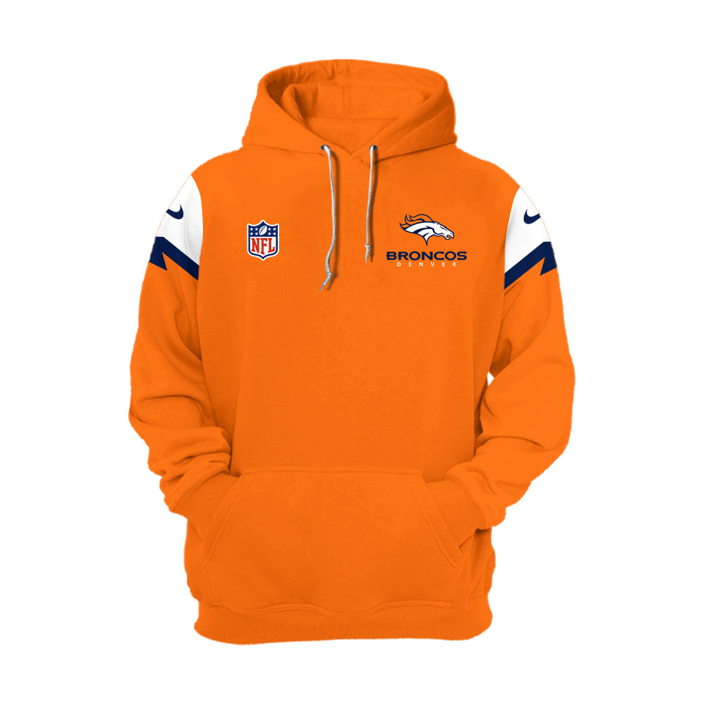 Denver Broncos Hoodie 2024 Season - Broncos 2024 Sunset Orange Limited Hoodie Jogger & Cap Combo