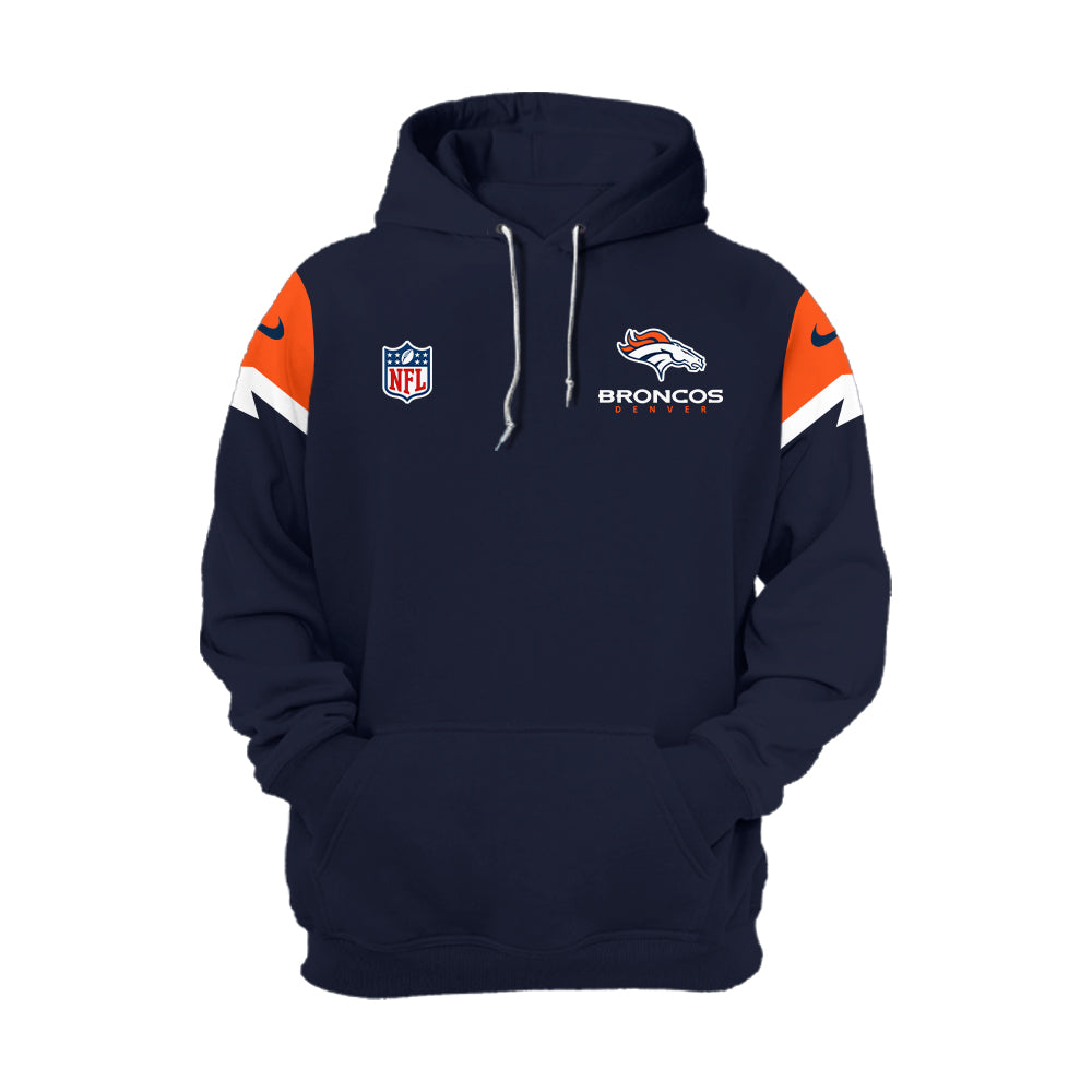 Denver Broncos Hoodie 2024 Season - Broncos 2024 Midnight Navy Limited Hoodie Jogger & Cap Combo