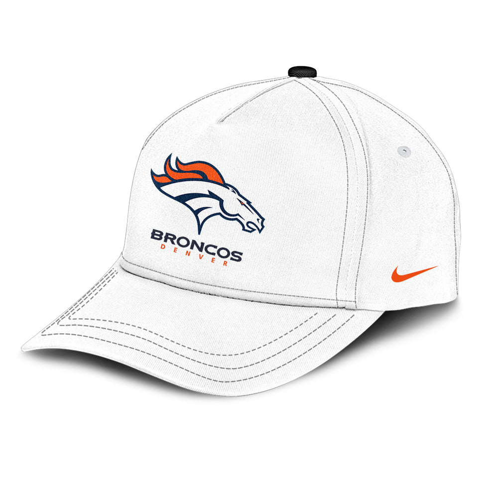 Denver Broncos Hoodie 2024 Season - Summit White Limited Hoodie Jogger & Cap Combo