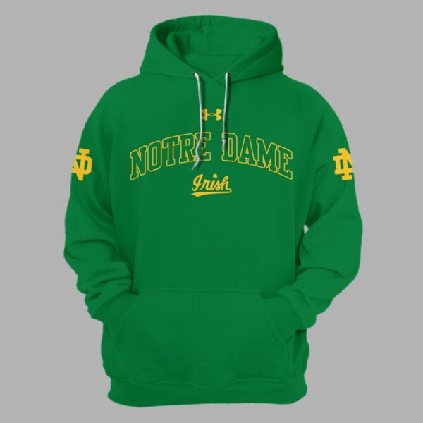 Premium Notre Dame Football Merch - Limited Edition Notre Dame Coach Marcus Freeman Green/Gold Hoodie - Be Bold, Be Gold: Notre Dame Fan Wear!