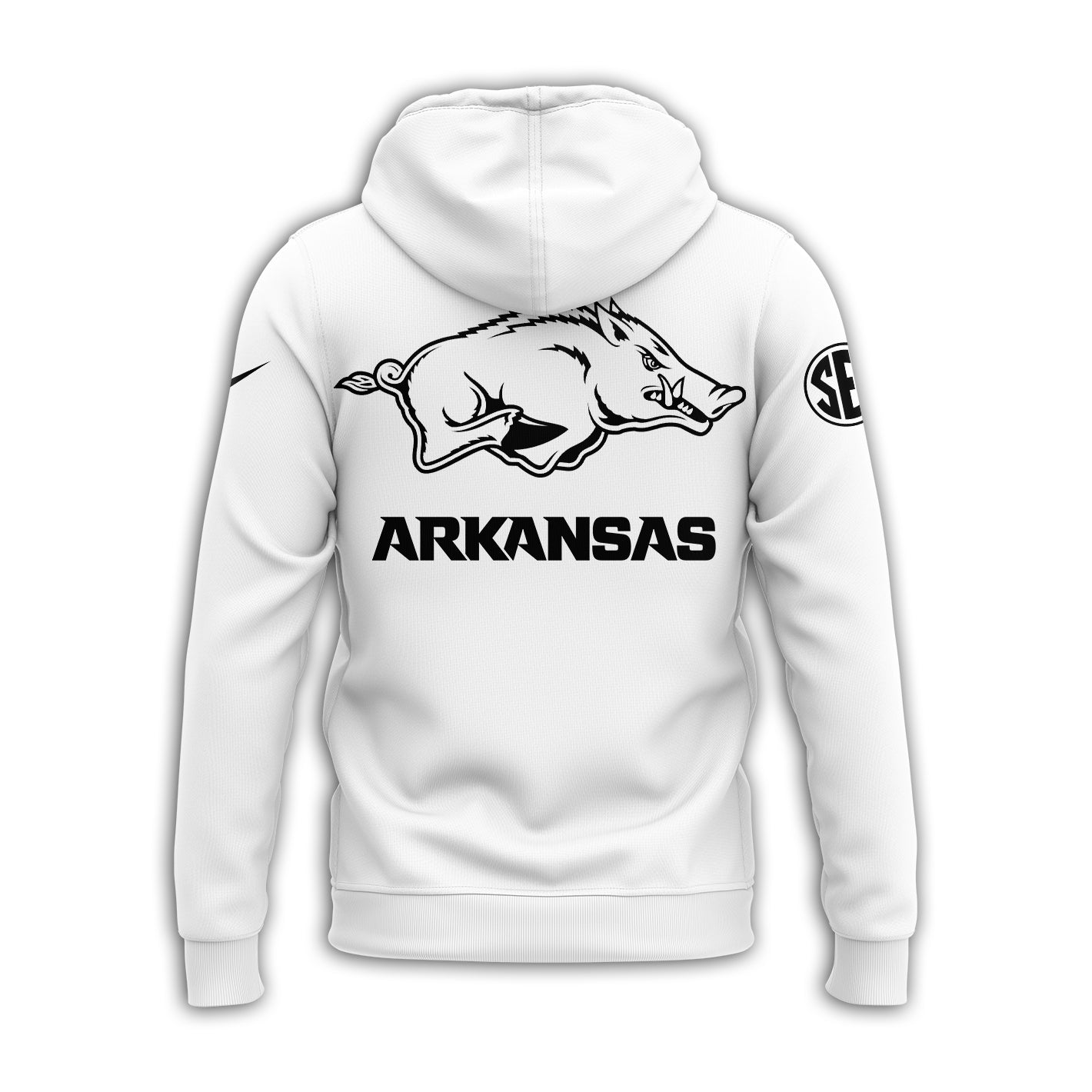 Arkansas Razorbacks Hoodie 2024 Season - Limited Edition Jesus Won White Hoodie Jogger & Cap Combo