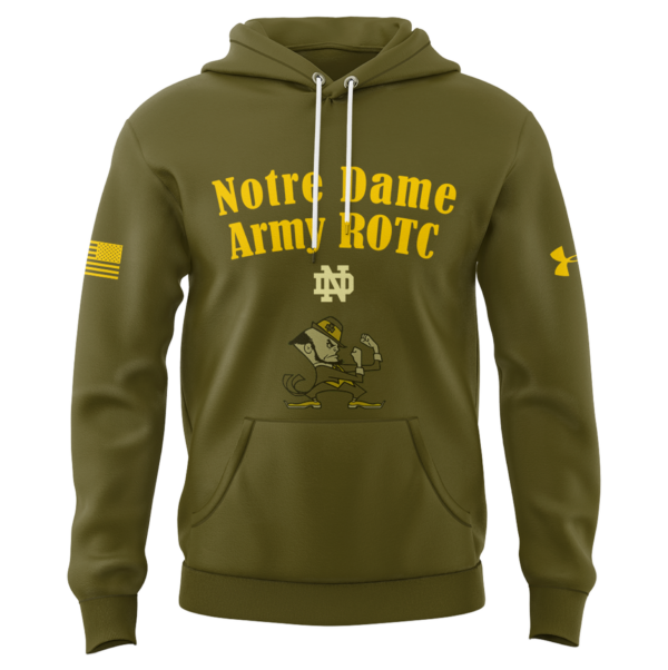 Premium Notre Dame Football Merch - Notre Dame 2025 Limited Edition Salute to Service Hoodie V1 - Be Bold, Be Gold: Notre Dame Fan Wear!