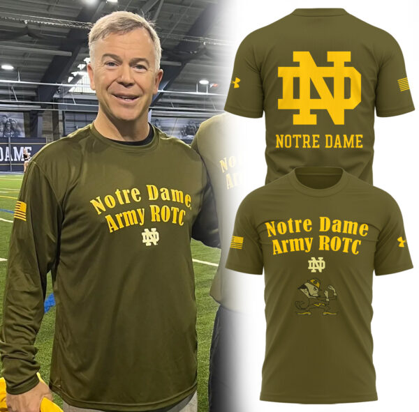 Premium Notre Dame Football Merch - Notre Dame Fighting Irish Limited Edition Salute to Service T-Shirt - Be Bold, Be Gold: Notre Dame Fan Wear!