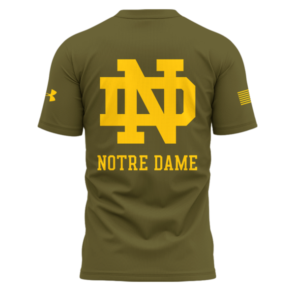 Premium Notre Dame Football Merch - Notre Dame Fighting Irish Limited Edition Salute to Service T-Shirt - Be Bold, Be Gold: Notre Dame Fan Wear!