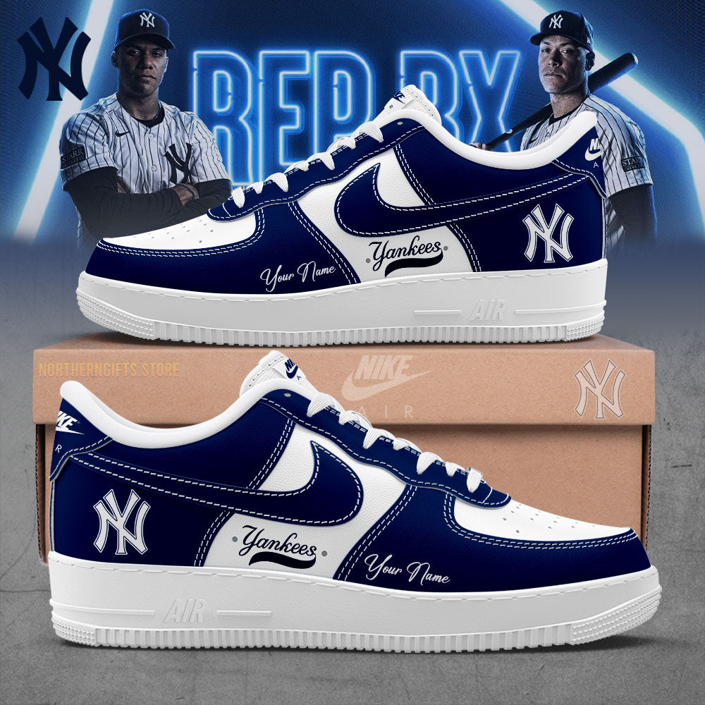 2024 Premium New York Yankees World Series Shoe - New York Yankees Custom Name For Fans AF1