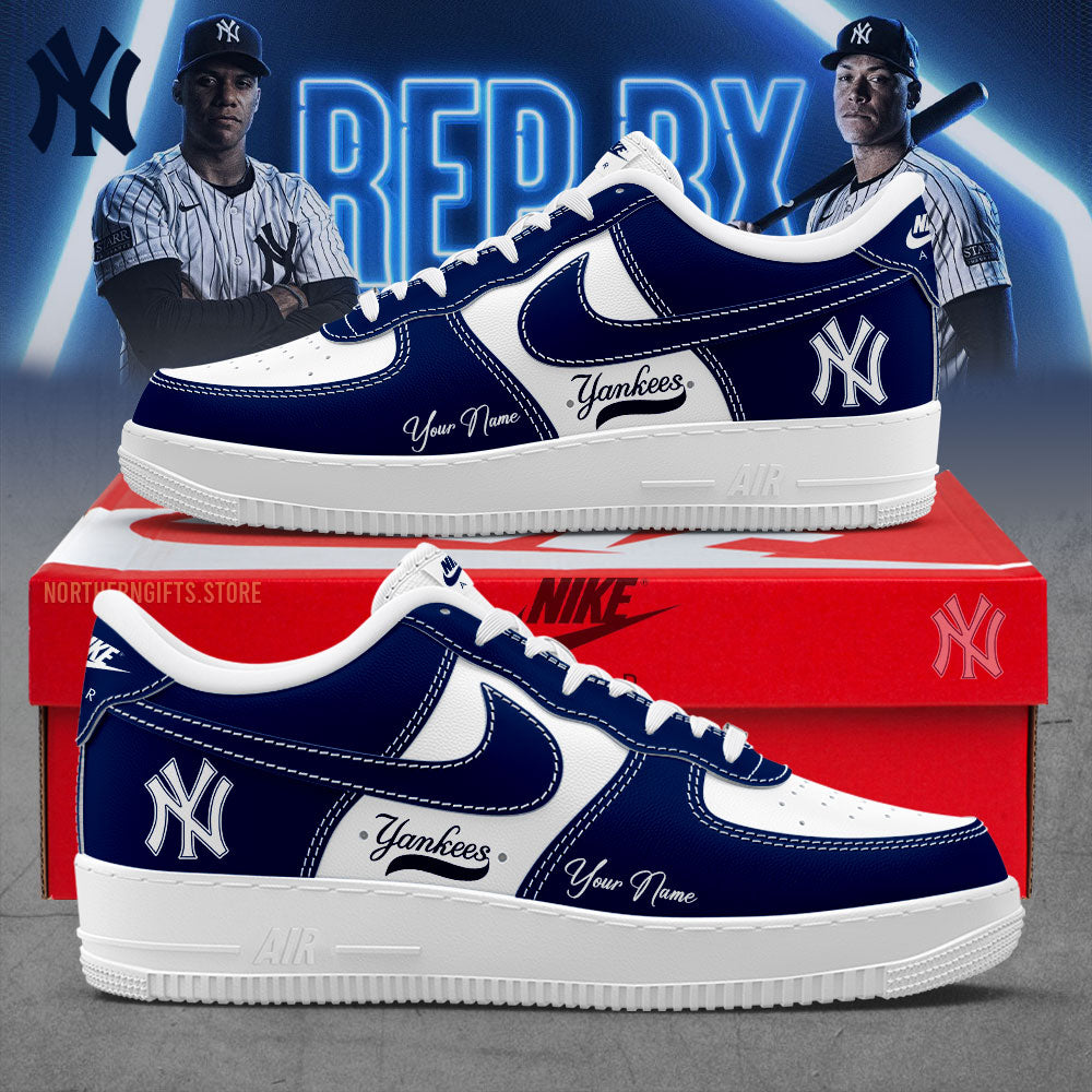 2024 Premium New York Yankees World Series Shoe - New York Yankees Custom Name For Fans AF1