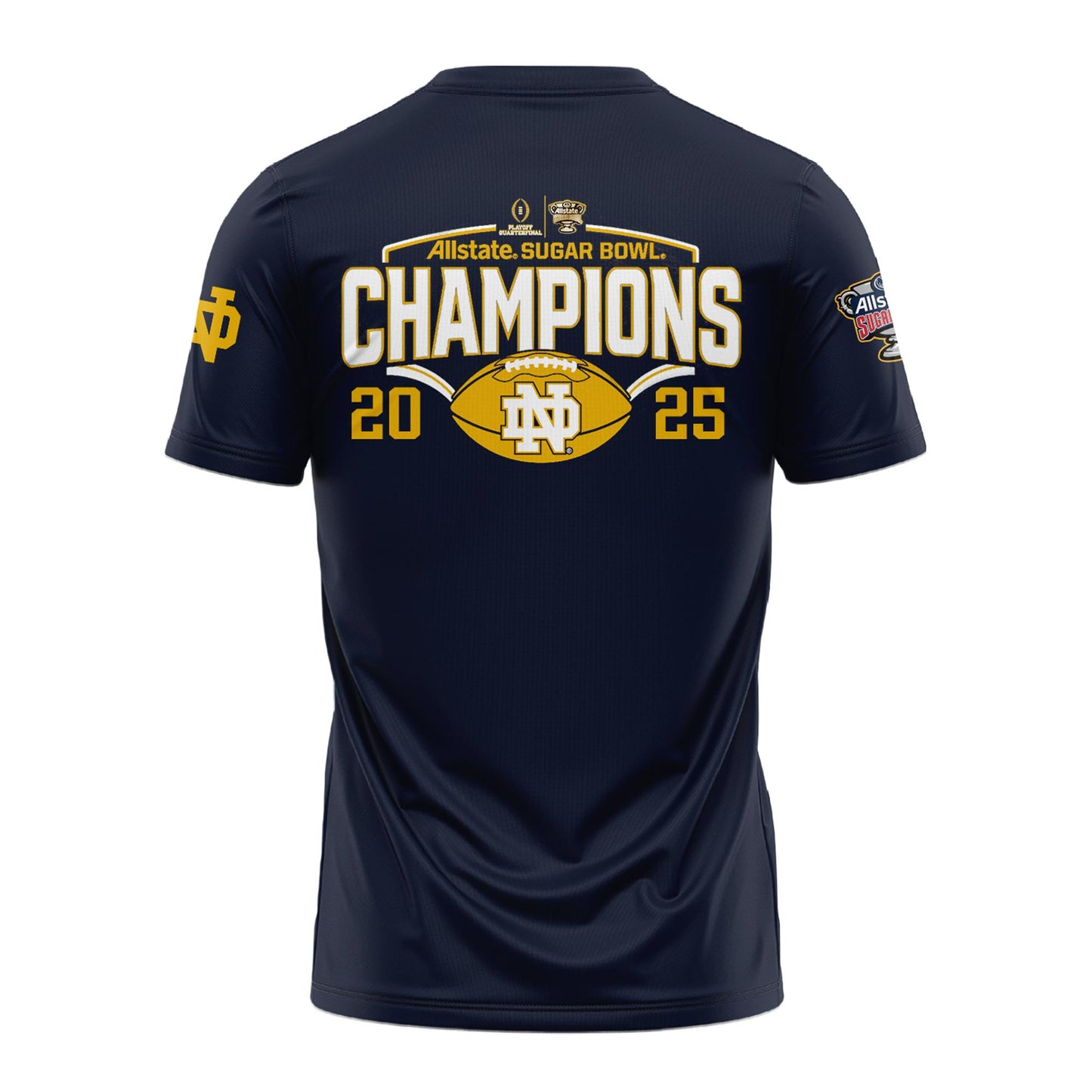 Notre Dame Fighting Irish College Football Playoff 2025 Sugar Bowl Champions T-Shirt