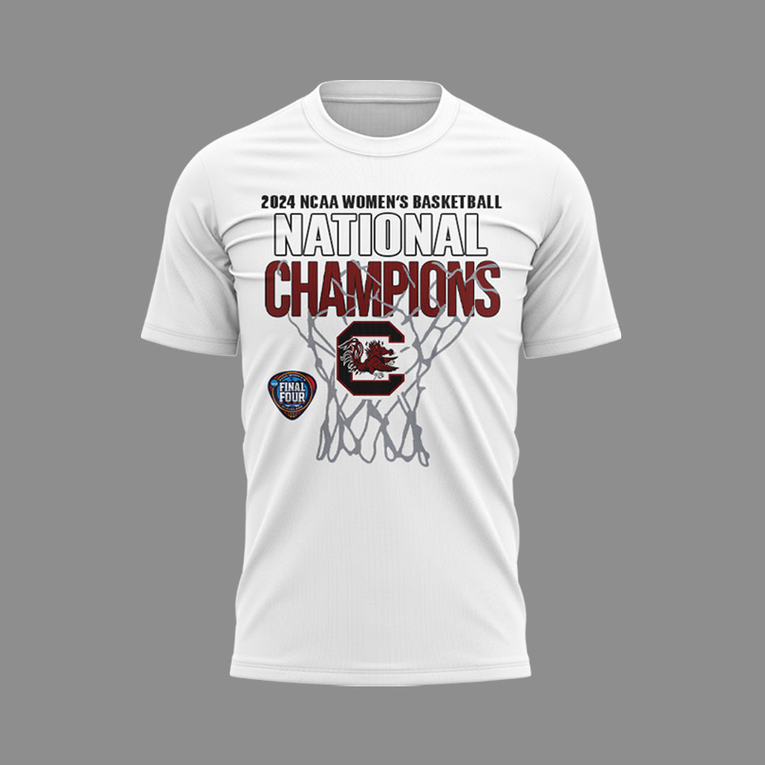 Premium South Carolina Gamecocks Gear - 2024 Womens Basketball National Championship Team T-Shirt