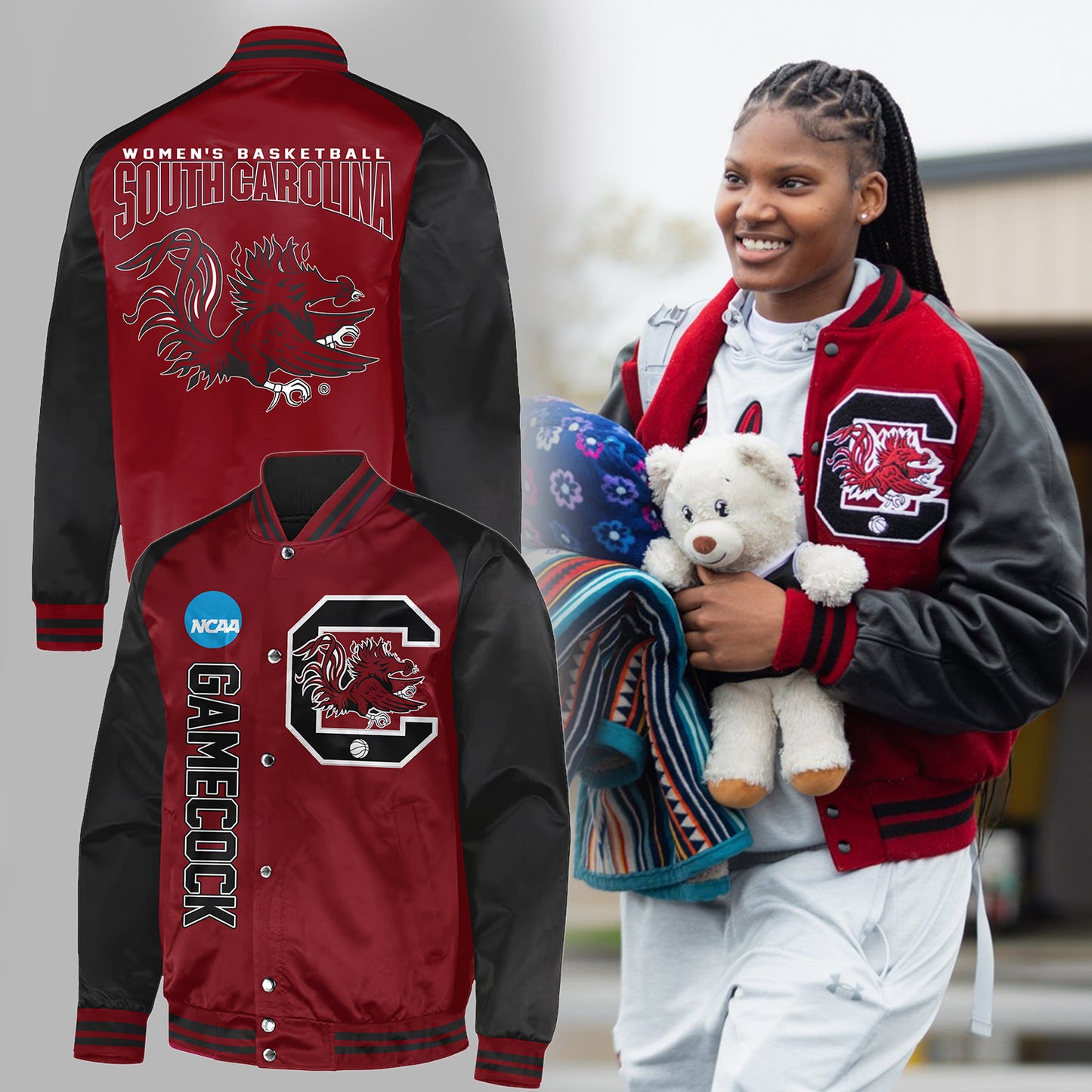 Special New_South Carolina Basketball Women Bomber Jacket