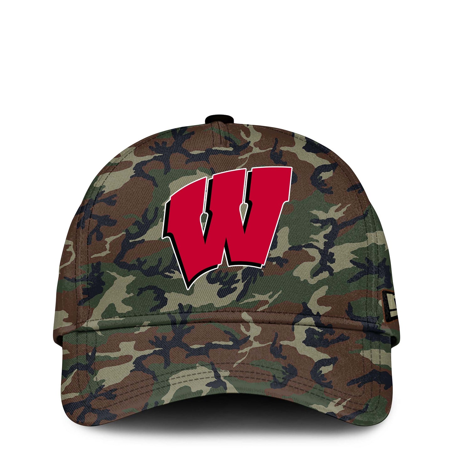 Premium NCAA Camo Gear - Wisconsin Football 2025 Military Appreciation Club Hoodie