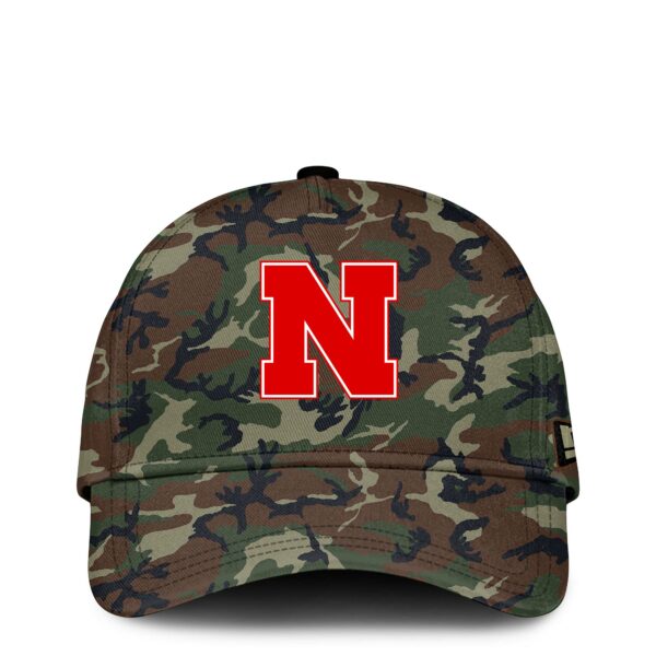 Premium NCAA Camo Gear - Nebraska Football 2025 Military Appreciation Club Hoodie