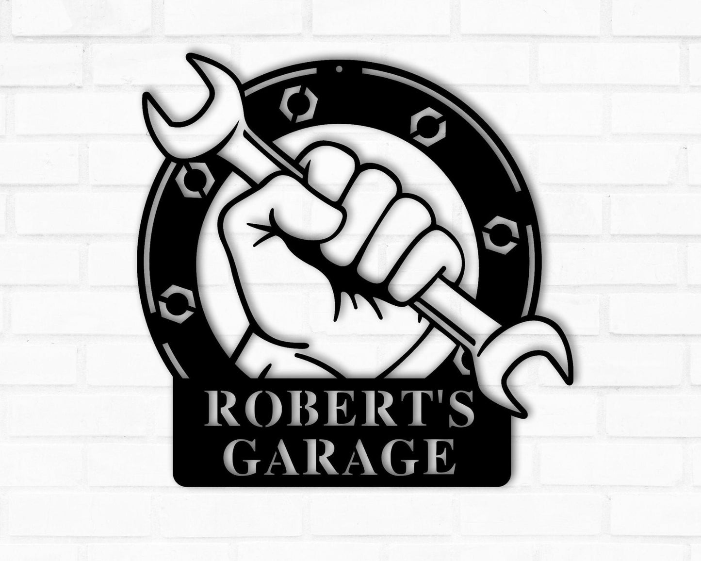 Personalized Garage Sign, Garage Decor, Custom Garage Sign, Metal Sign for Garage, Gift for Dad, Gift for Him, Custom Metal Garage Sign