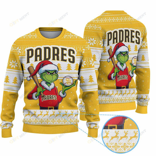 Premium Ugly Chritsmas Sweater For Fan San Diego Padres Ugly Sweater  - 2024 Unique Ugly Xmas Jumper