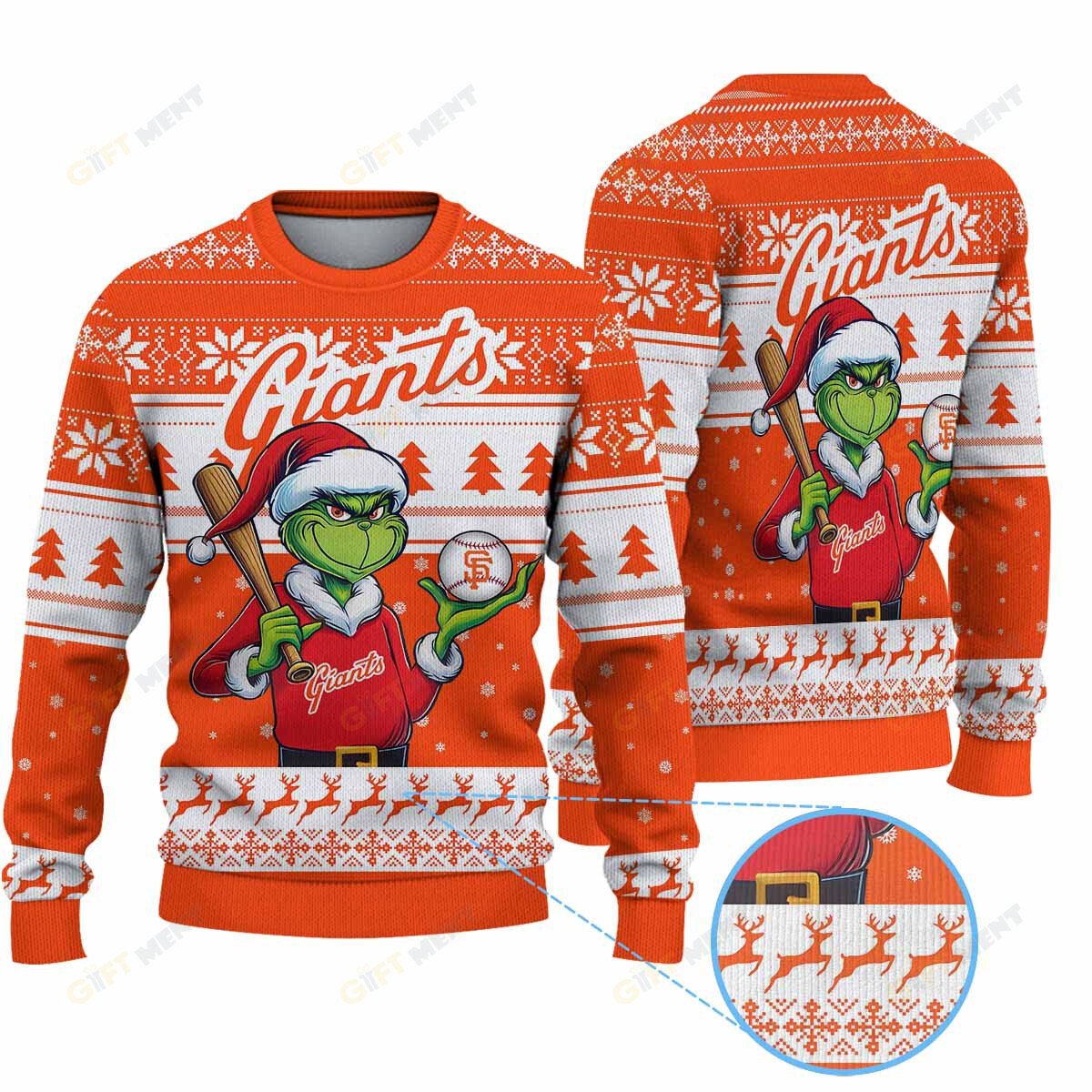 Premium Ugly Chritsmas Sweater For Fan San Francisco Giants Ugly Sweater  - 2024 Unique Ugly Xmas Jumper