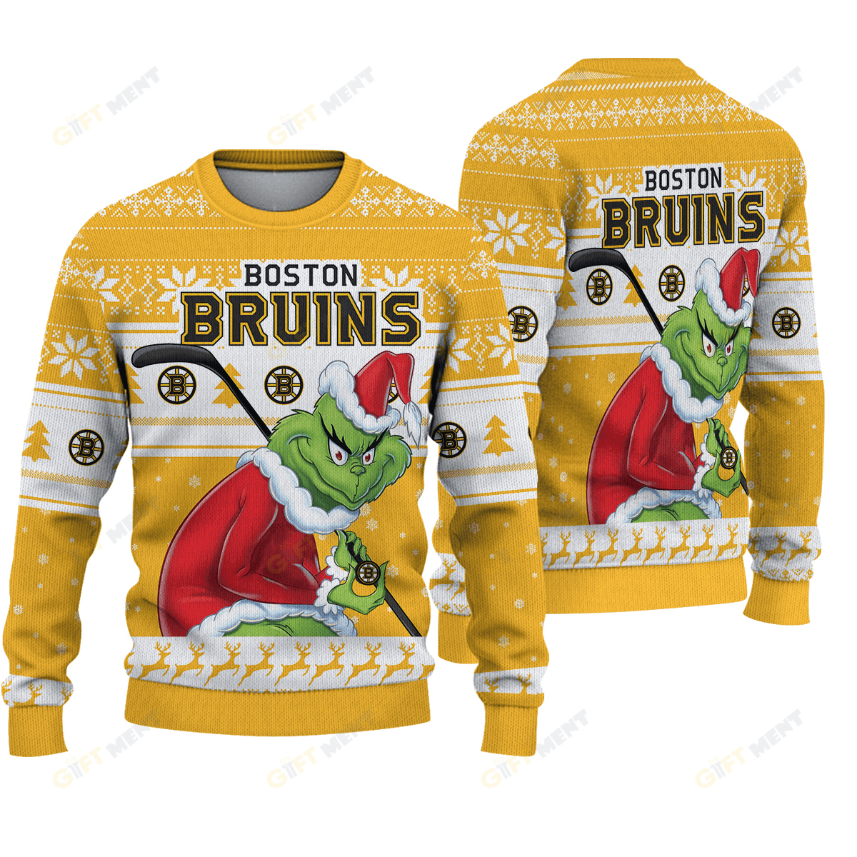 Premium Ugly Chritsmas Sweater For Fan Boston Bruins Ugly Sweater  - 2024 Unique Ugly Xmas Jumper