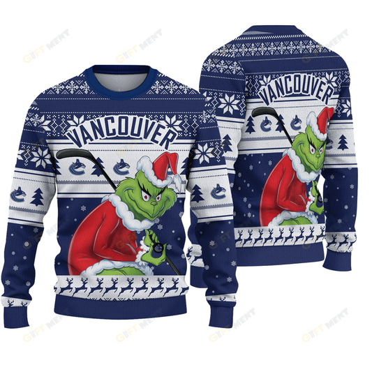 Premium Ugly Chritsmas Sweater For Fan Vancouver Canucks Ugly Sweater  - 2024 Unique Ugly Xmas Jumper