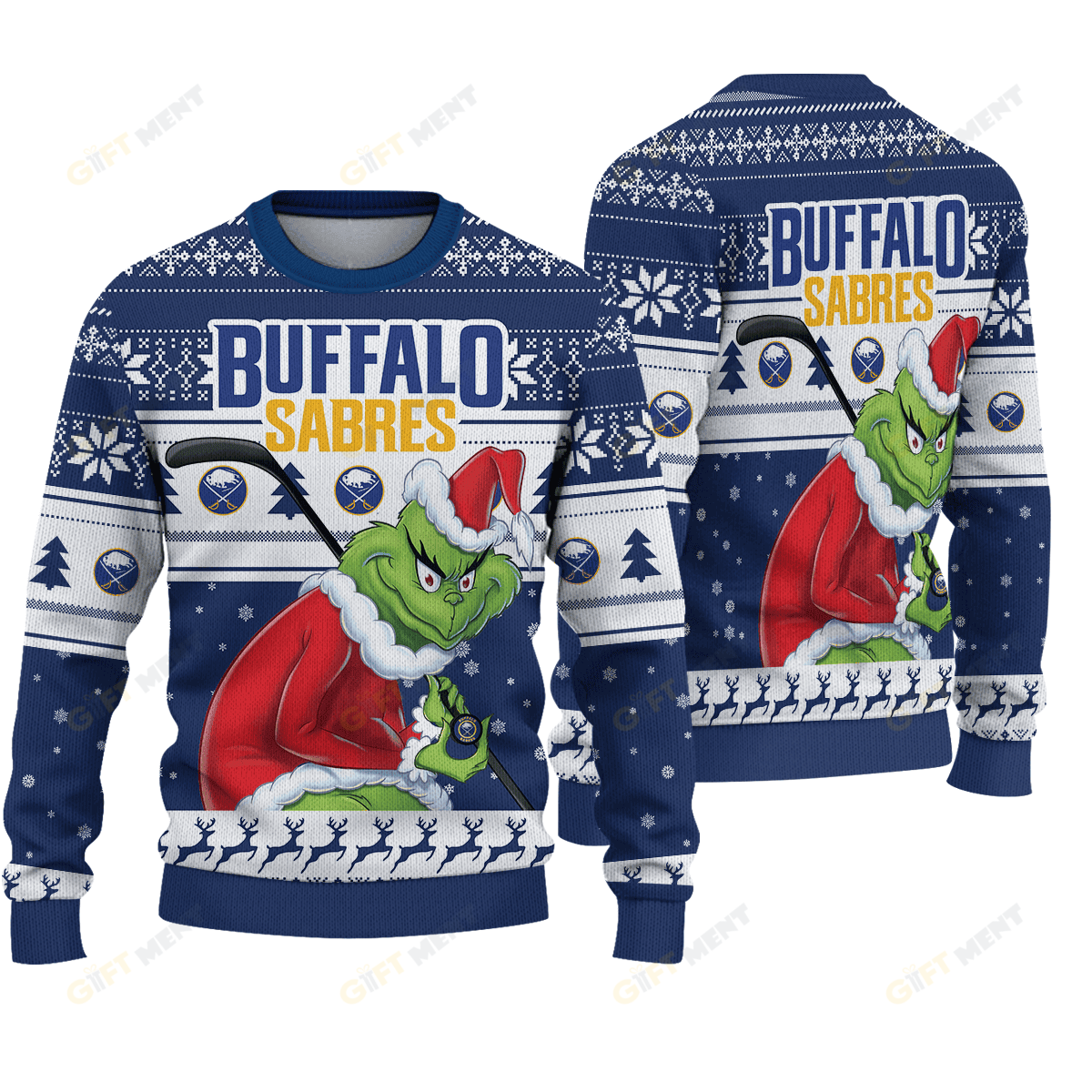 Premium Ugly Chritsmas Sweater For Fan Buffalo Sabres Ugly Sweater  - 2024 Unique Ugly Xmas Jumper