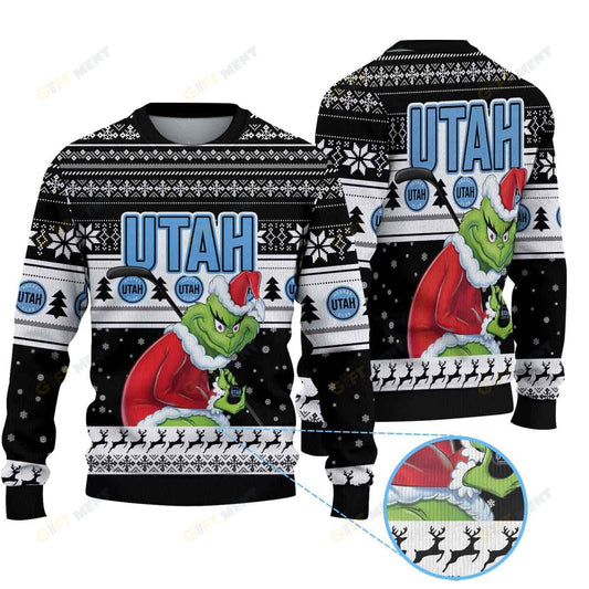 Premium Ugly Chritsmas Sweater For Fan Utah Hockey Club Ugly Sweater  - 2024 Unique Ugly Xmas Jumper