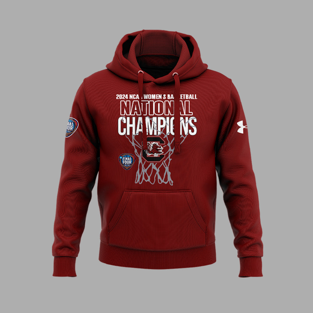 Premium South Carolina Gamecocks Gear - 2024 Womens National Basketball Championship Team Hoodie