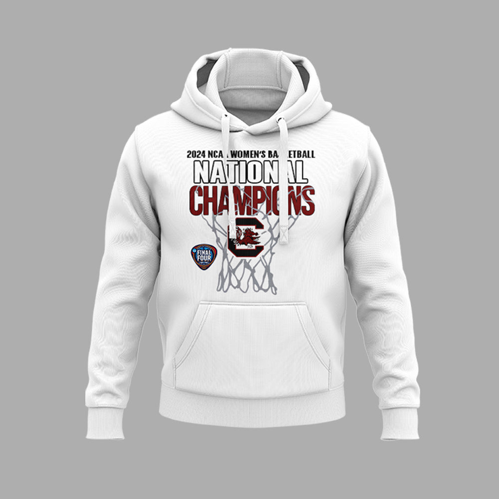 Premium South Carolina Gamecocks Gear - 2024 Womens National Basketball Championship Team Hoodie