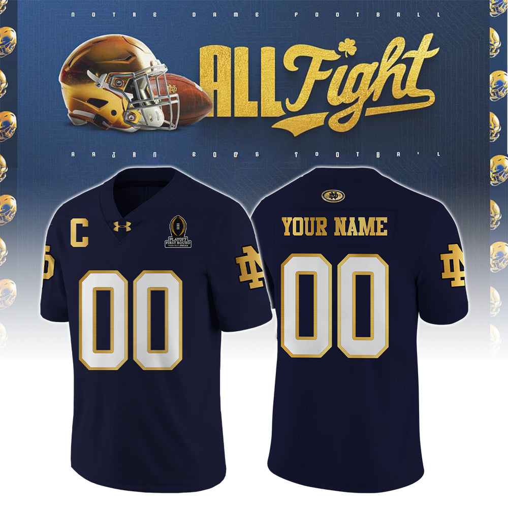 Premium Notre Dame Football Merch - Notre Dame Fighting Irish 2025 College Football CFP Ready Jersey - Be Bold, Be Gold: Notre Dame Fan Wear!