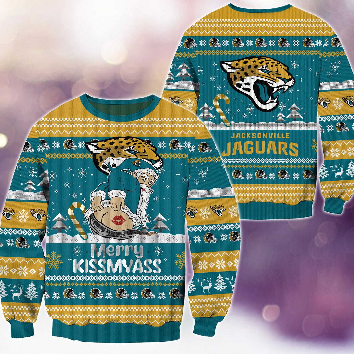 Jacksonville Jaguars Merrykissmyass Knitted Sweater