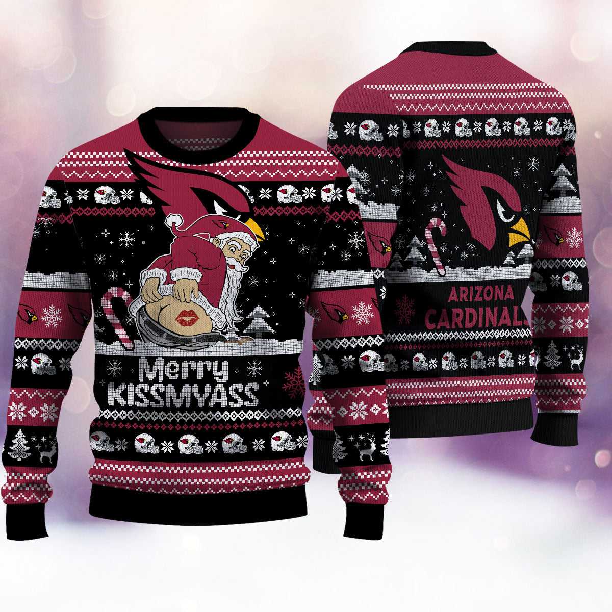 Arizona Cardinals Merrykissmyass Knitted Sweater