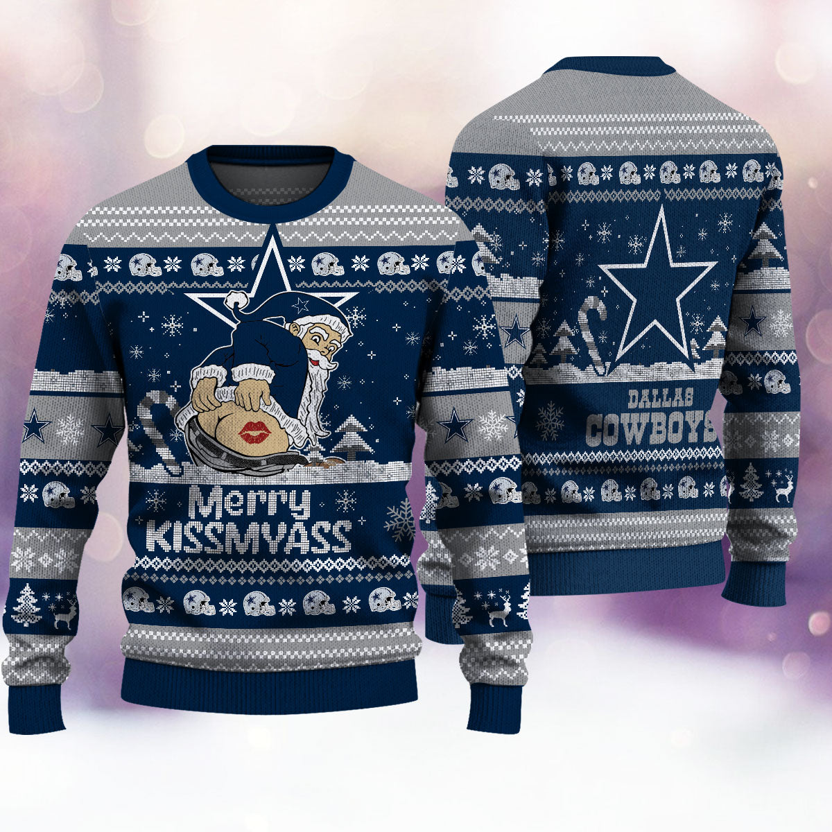 Dallas Cowboys Merrykissmyass Knitted Sweater