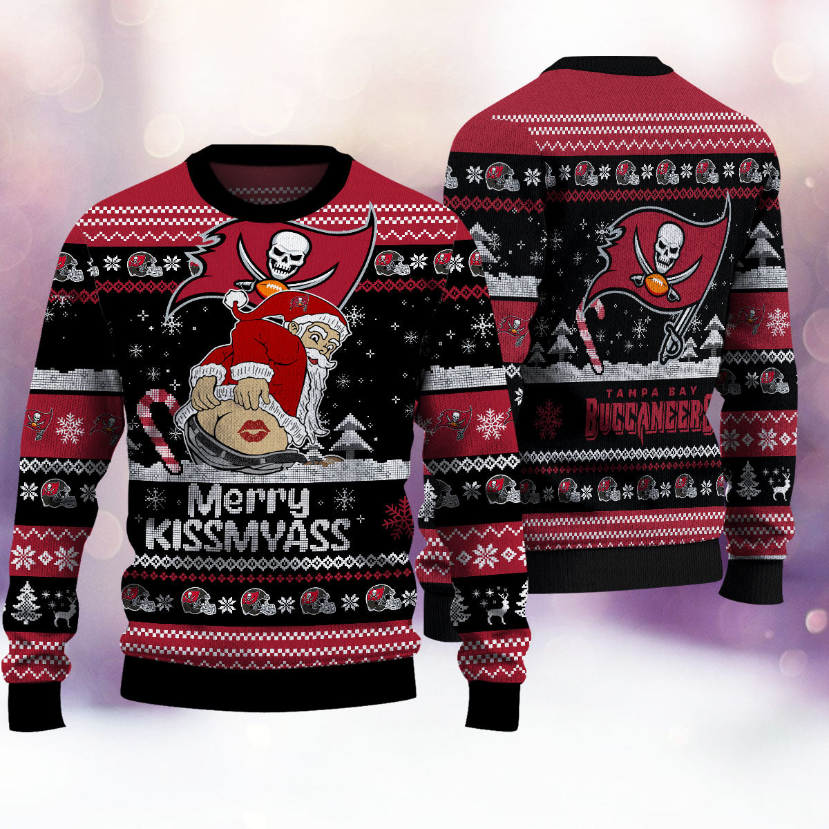 Tampa Bay Buccaneers Merrykissmyass Knitted Sweater