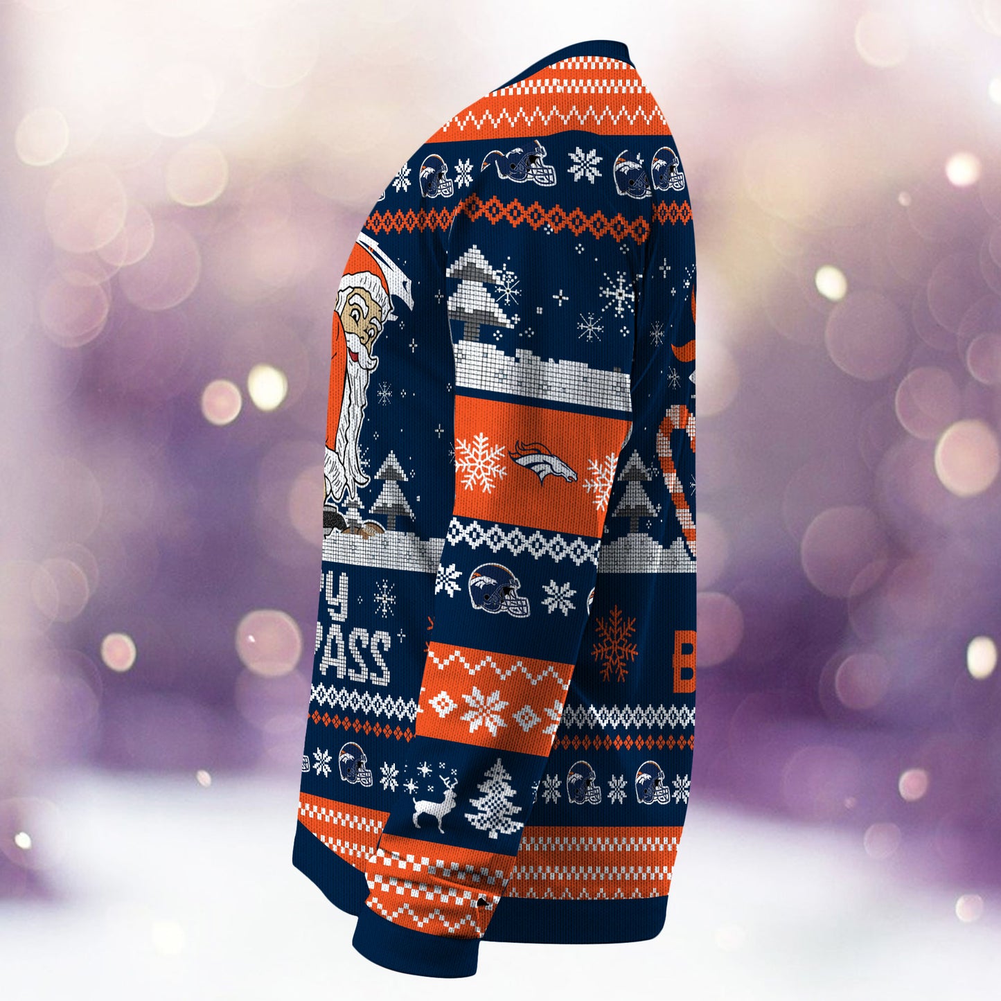 Denver Broncos Merrykissmyass Knitted Sweater