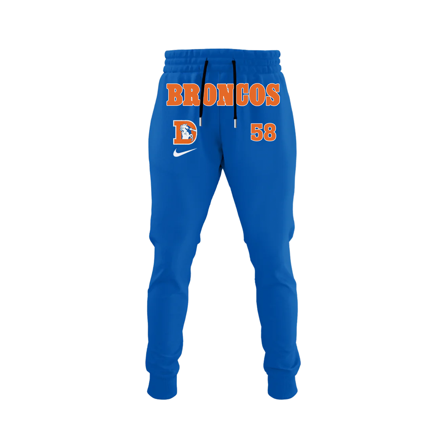 2024 Premium Denver Broncos 3D Unique Version Shirt - Throwback 1977 Blue Limited T-Shirt Jogger & Cap Combo