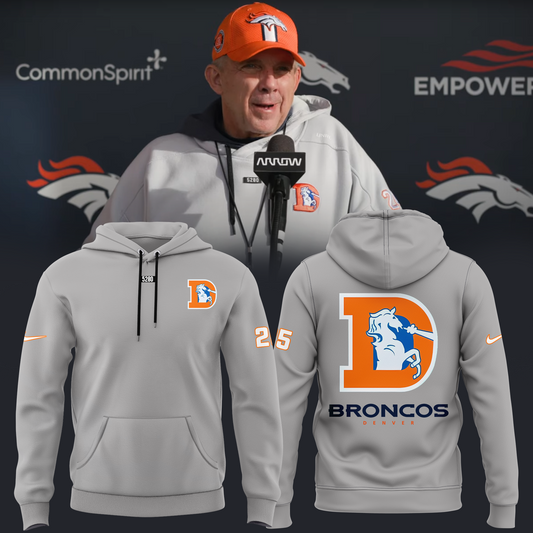 Limited Edition Denver Broncos 2025 Hoodie Grey