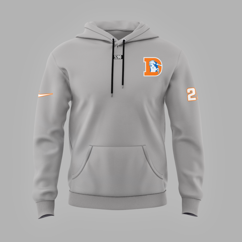 Limited Edition Denver Broncos 2025 Hoodie Grey