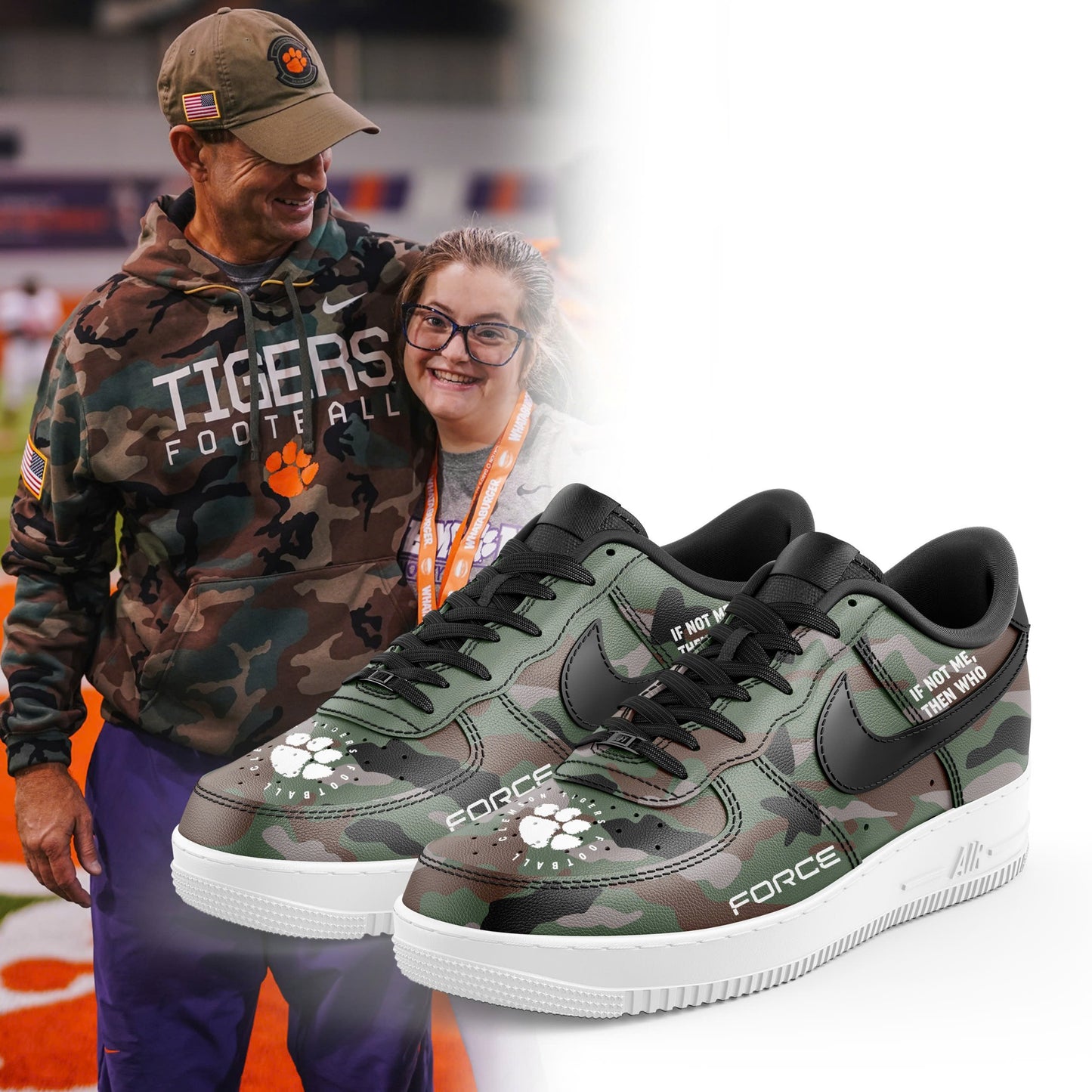 Premium Clemson Tigers Gear - Clemson Custom Name For Fans AF1 Shoes - Unique Gift For Clemson Tigers Fan