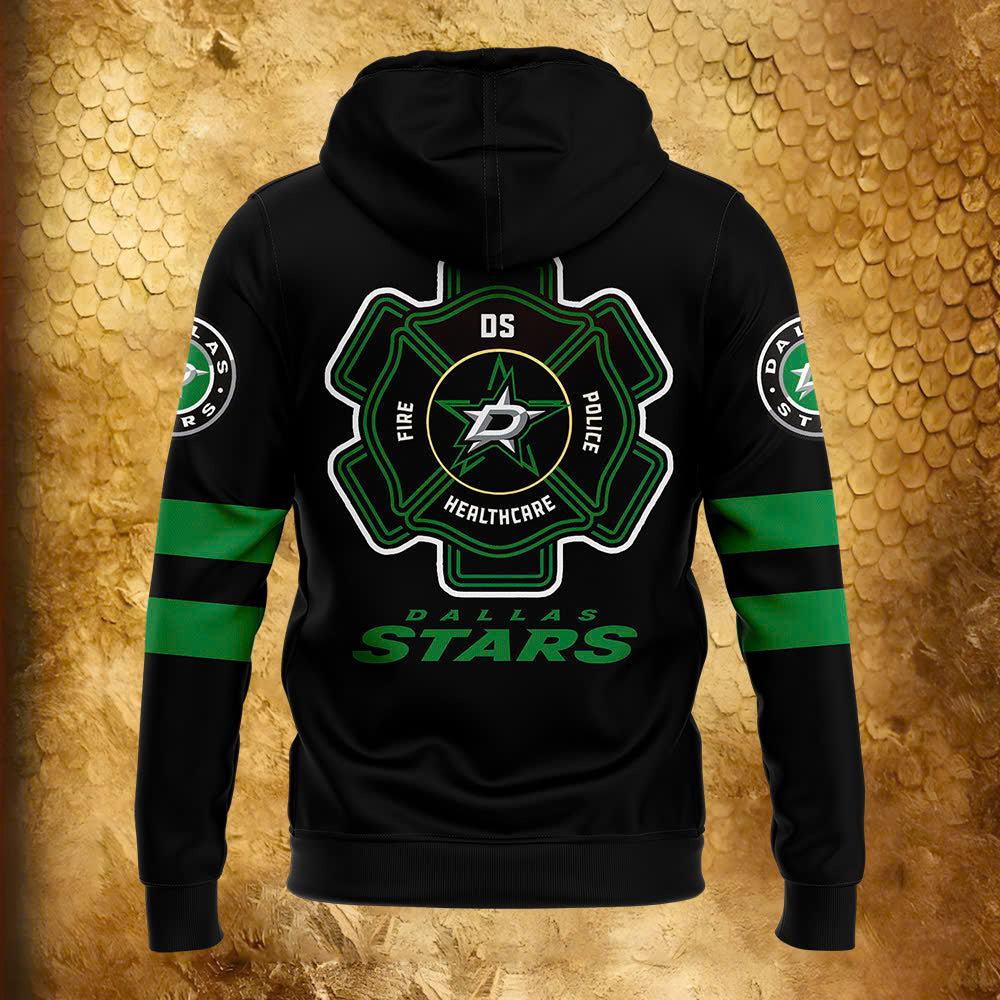 Premium Merch For Loyalists - Dallas Stars x 2024 Firefighter Appreciation Night Premium Limited Hoodie