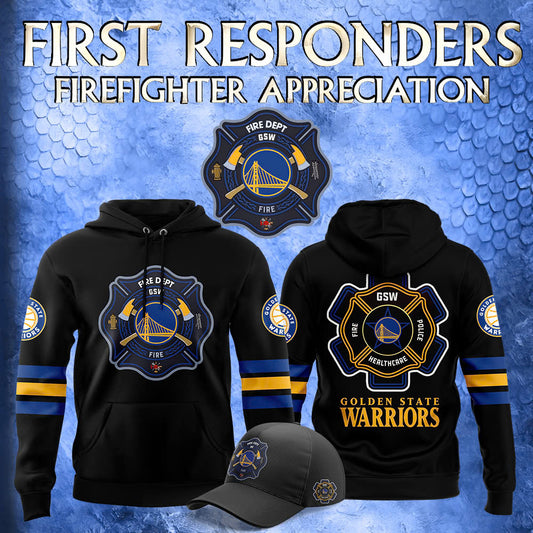 Premium Merch For Loyalists - Golden State Warriors x 2024 Firefighter Appreciation Night Premium Limited Hoodie